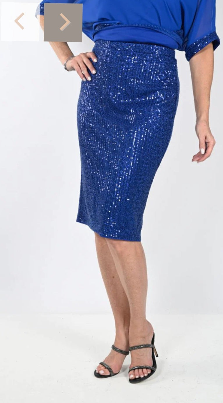 Frank Lyman 239257 Blue Event Skirt