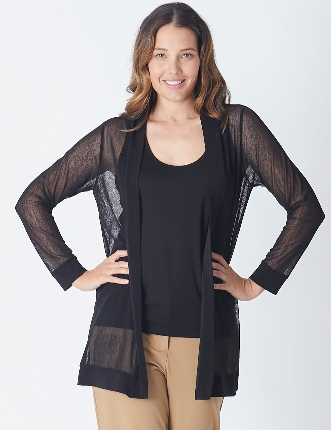 Cordelia 27288 Black Mesh Jacket