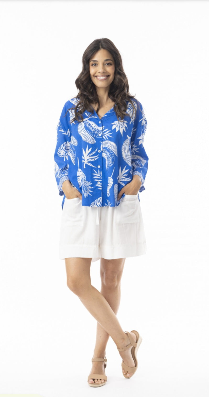 Orientique 12264 Comodoro Print Top