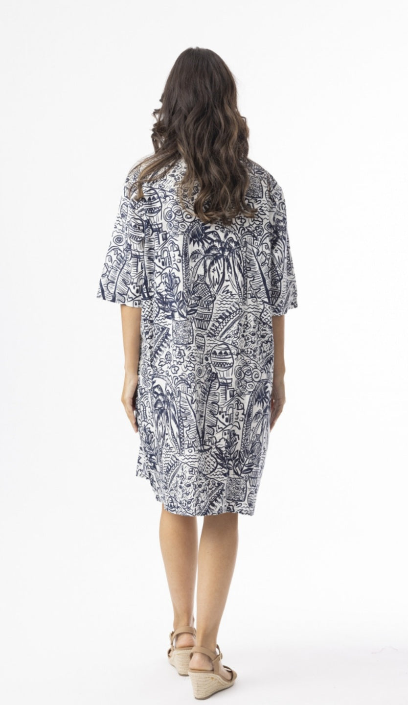Orientique 40221 Aksharay Print Dress