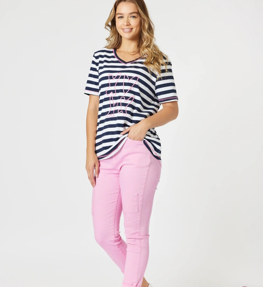 Threadz 48102 Pink Pant