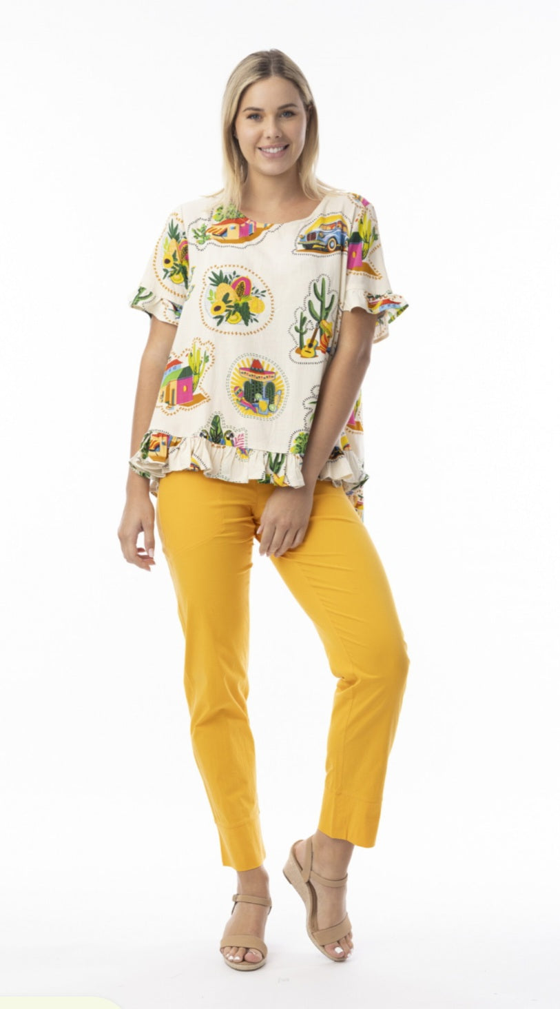Orientique 32438 Guatemala Print Top