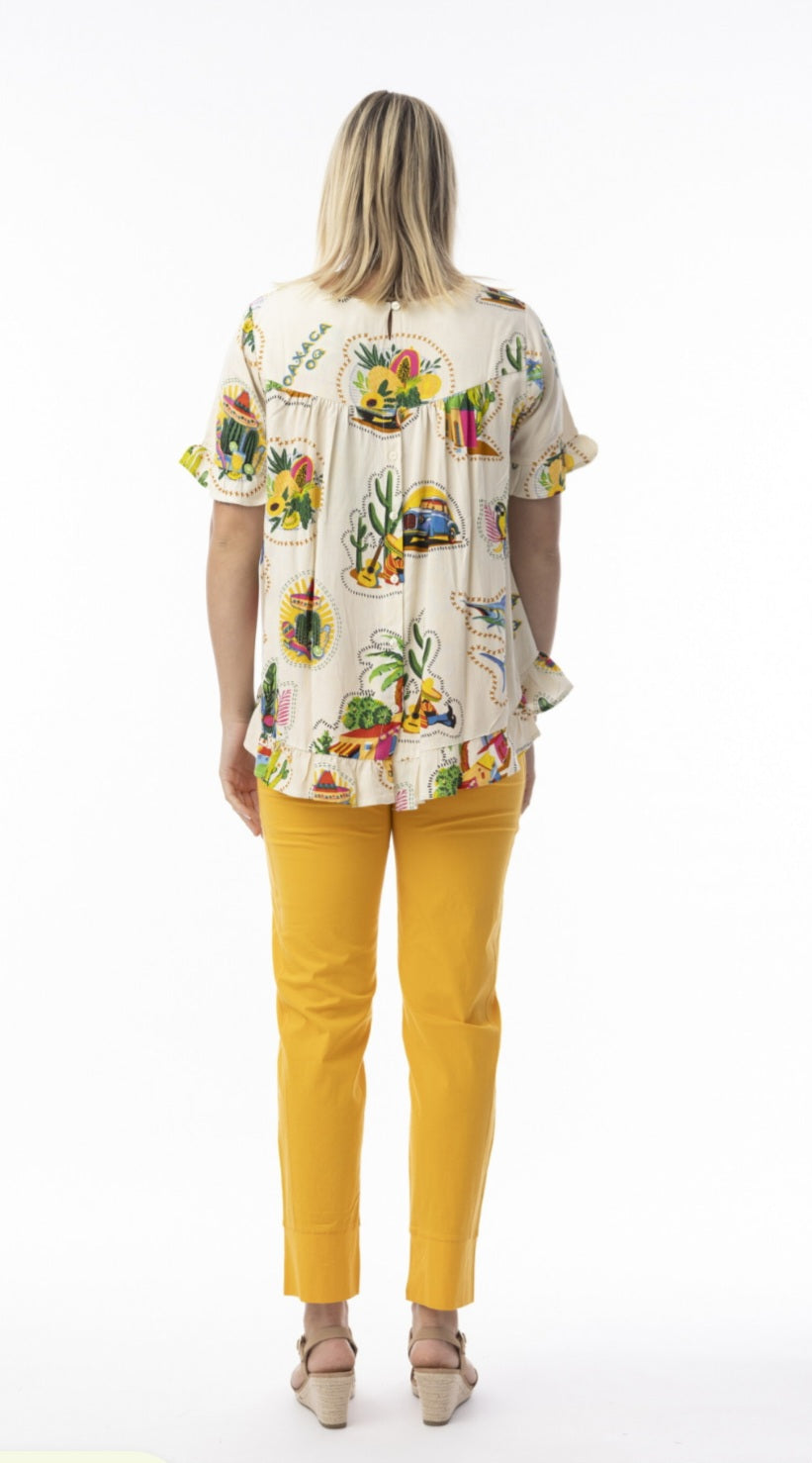 Orientique 32438 Guatemala Print Top