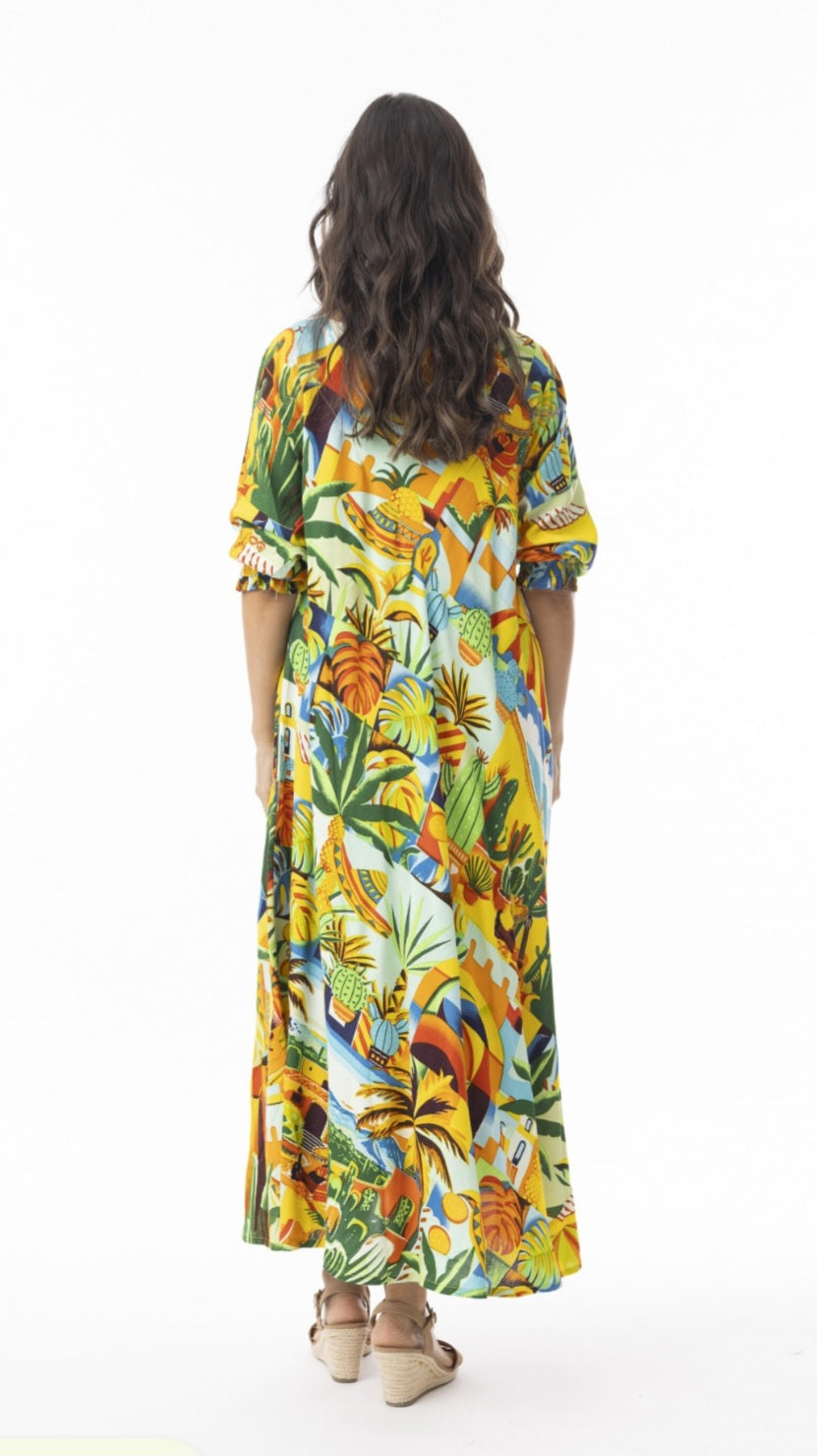 Orientique 30169 Guatemala Print Dress
