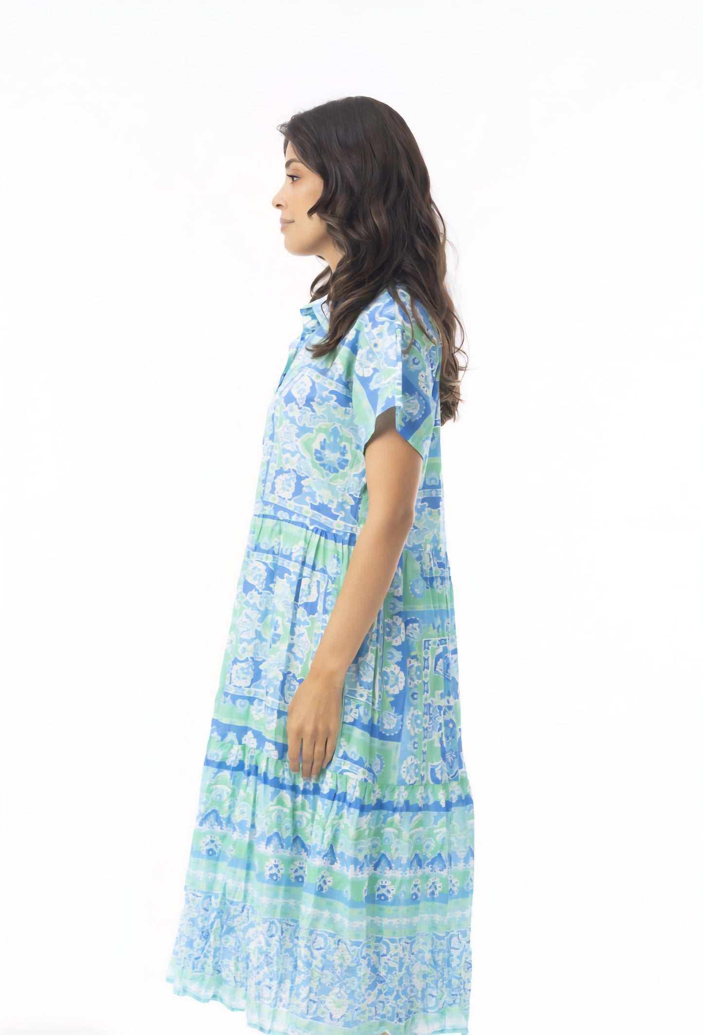 Orientique 10069 Montevideo Print Dress