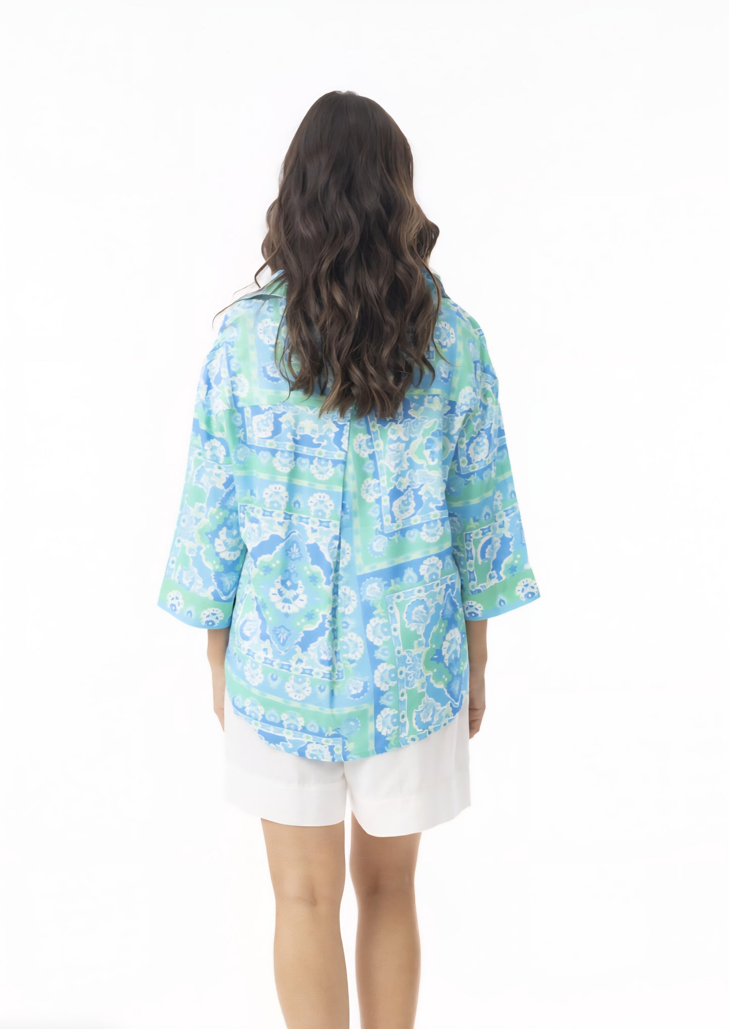 Orientique 12269 Montevideo Print Top