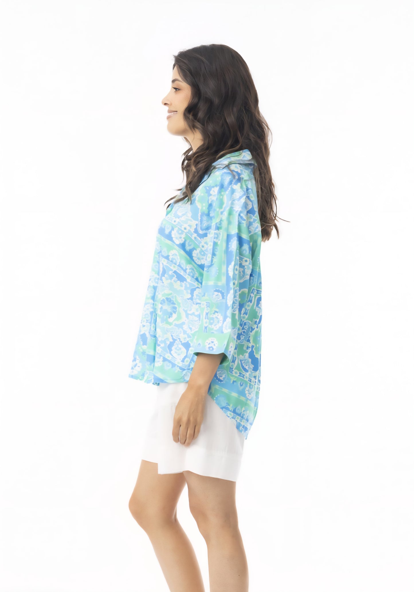 Orientique 12269 Montevideo Print Top