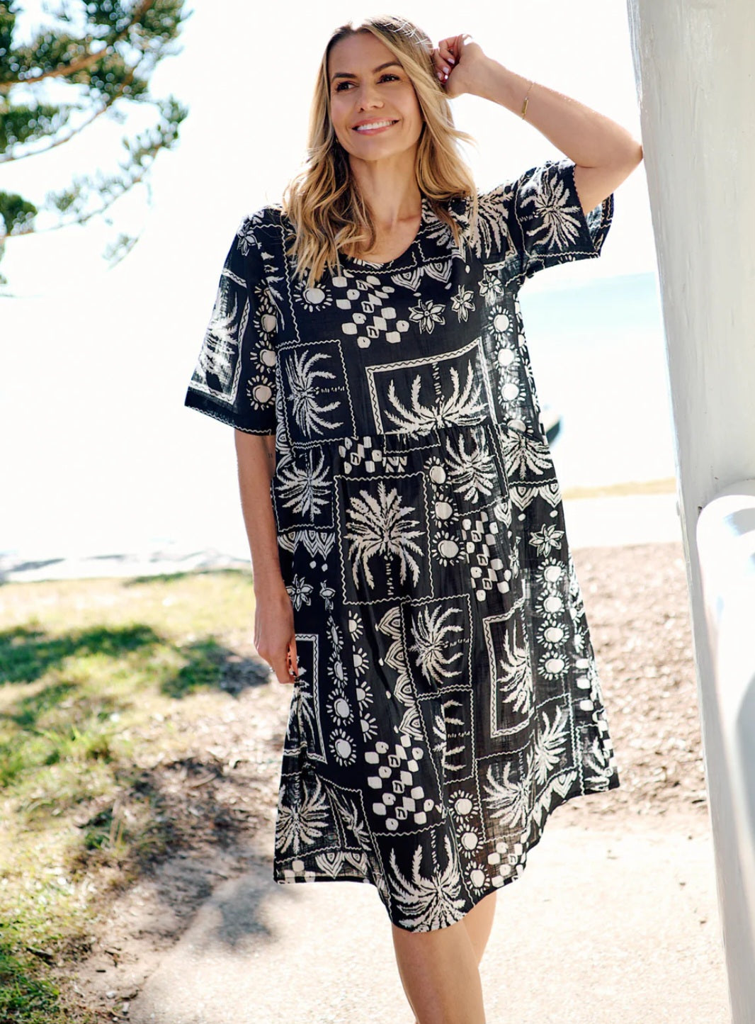 One Summer 98J Yvonne Print Dress