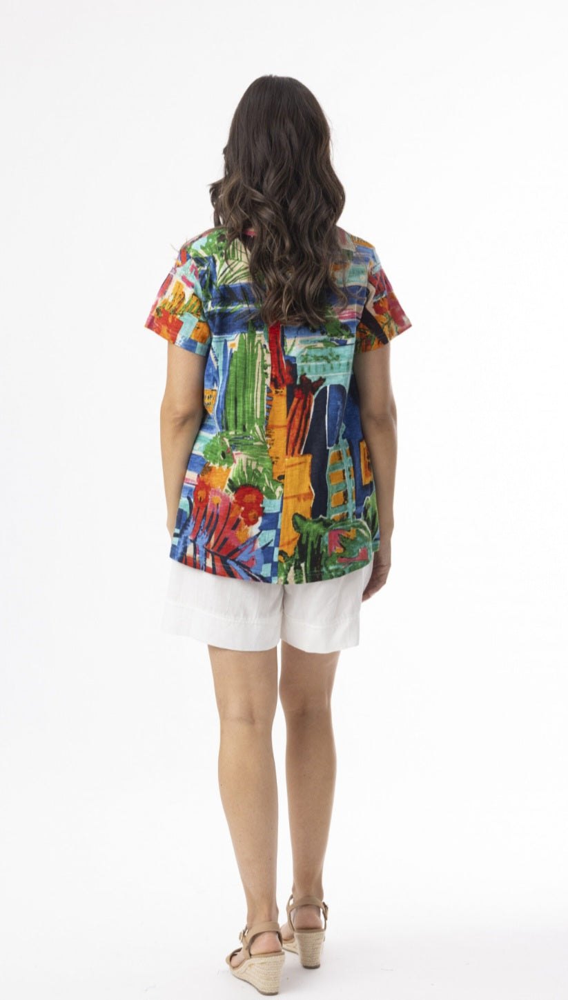 Orientique 2309 Print Top