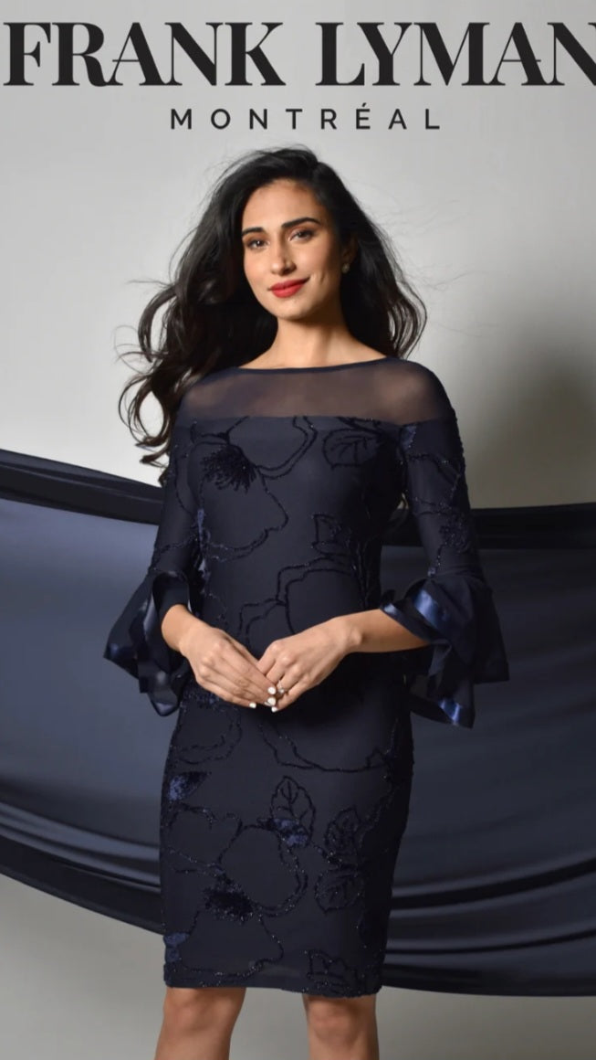 FL 219221 Navy Event Dress