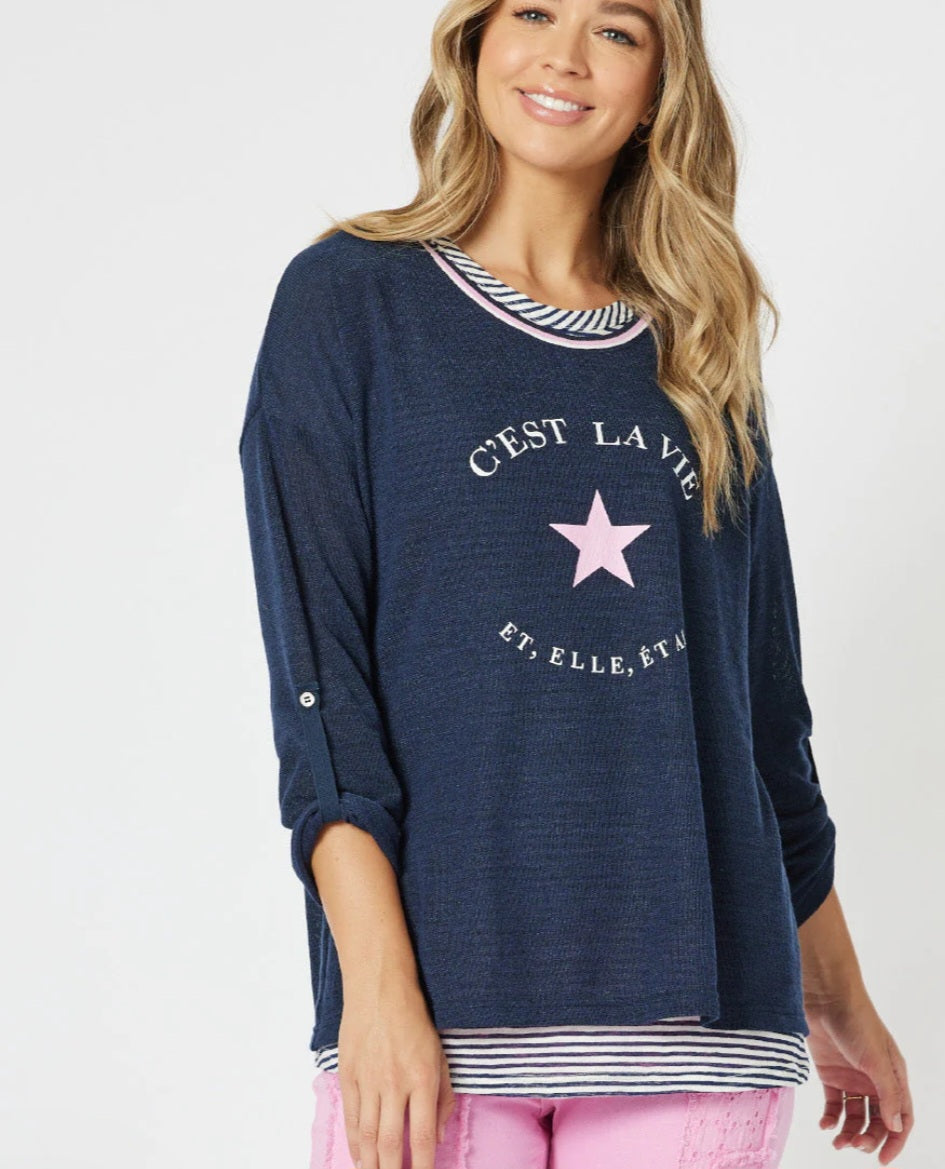 Threadz 46191 Navy Jumper