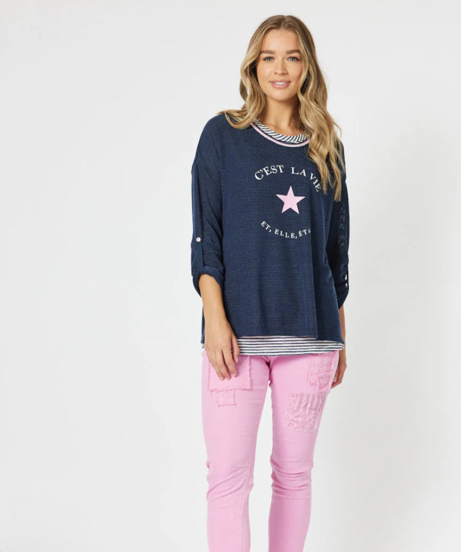 Threadz 46191 Navy Jumper