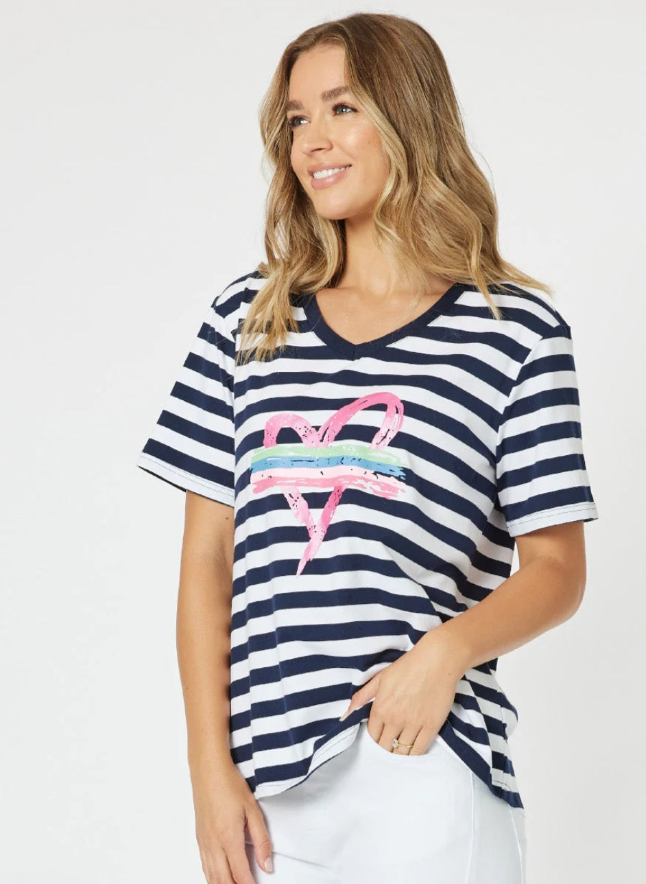 Threadz 46258 Stripe Top