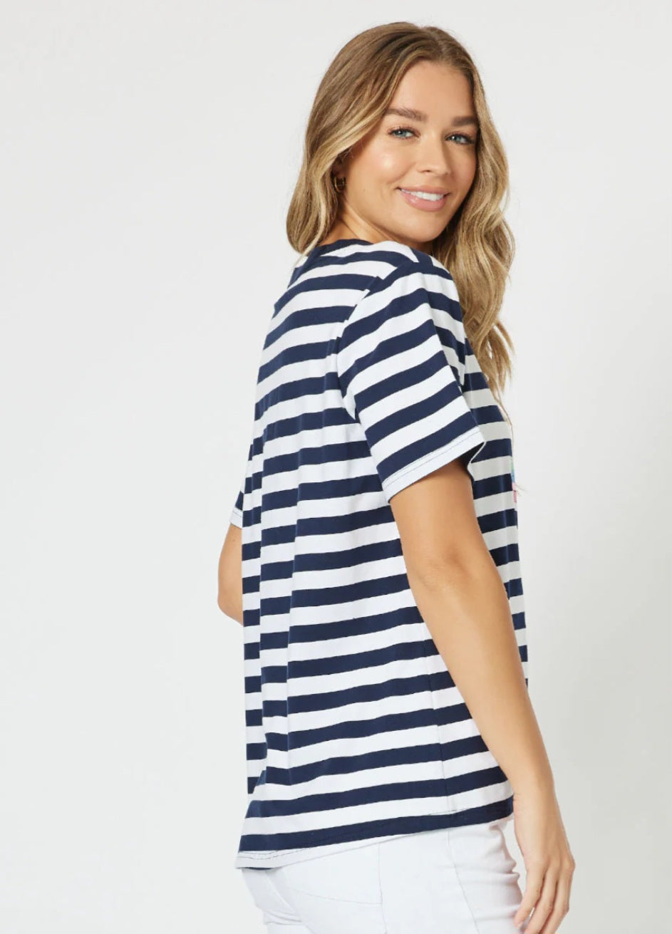 Threadz 46258 Stripe Top