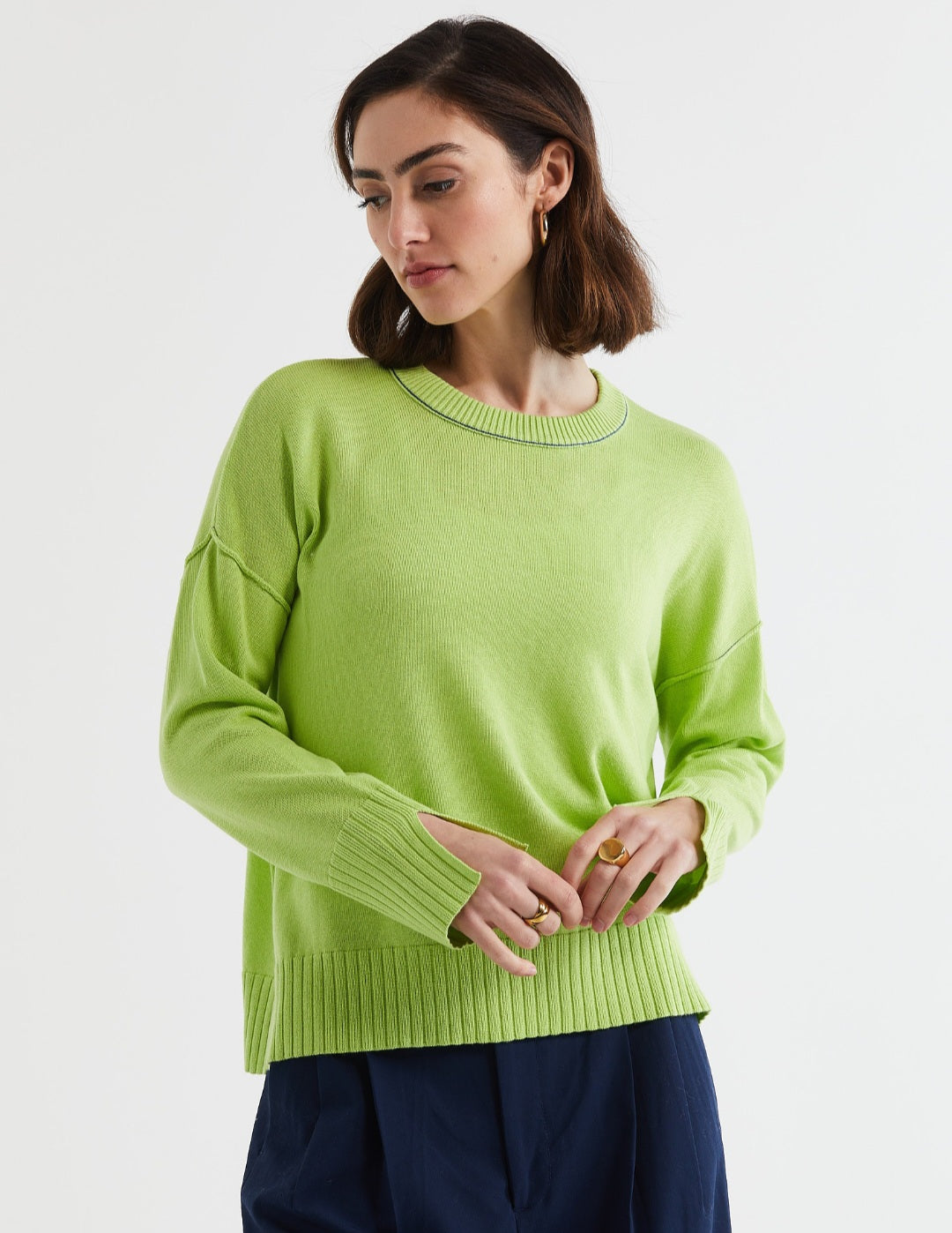 ld+c 7161 Lime Green Jumper