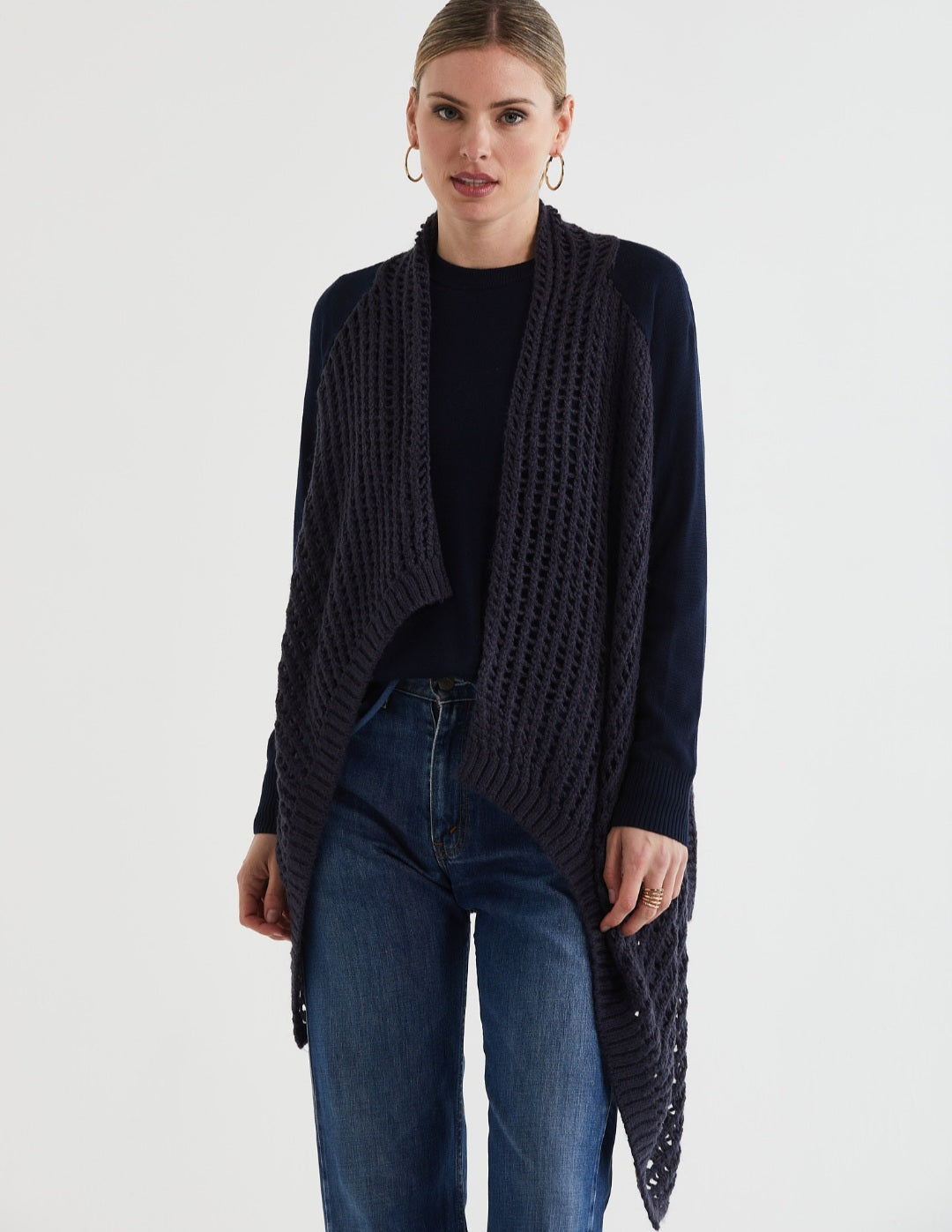 ld+c 7176 Navy Cardigan