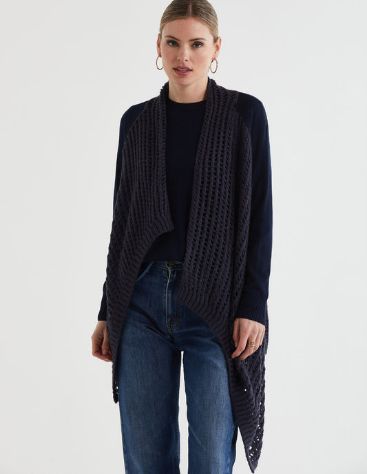 ld+c 7176 Navy Cardigan