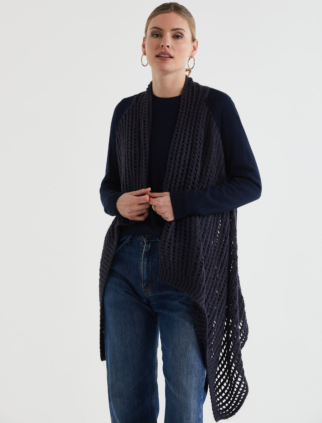 ld+c 7176 Navy Cardigan