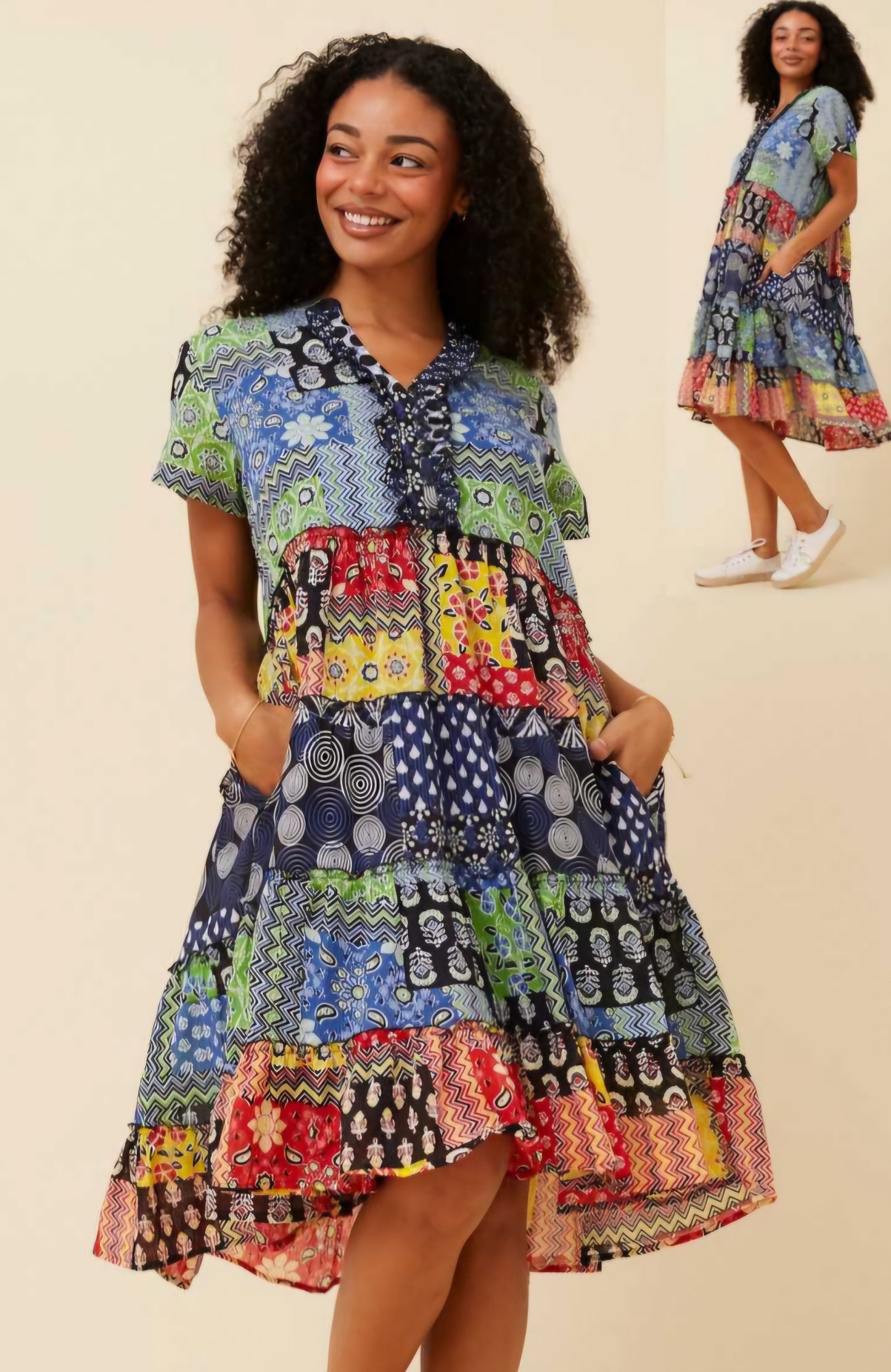 Mystic 520644 Multi Print Dress