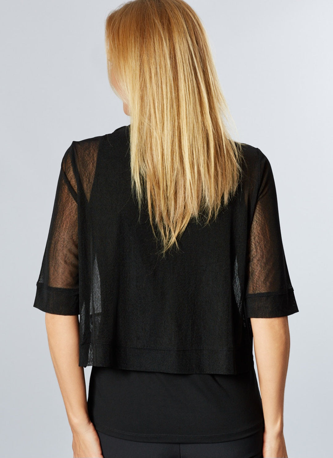 Cordelia 25929 Short Black Mesh Cover All