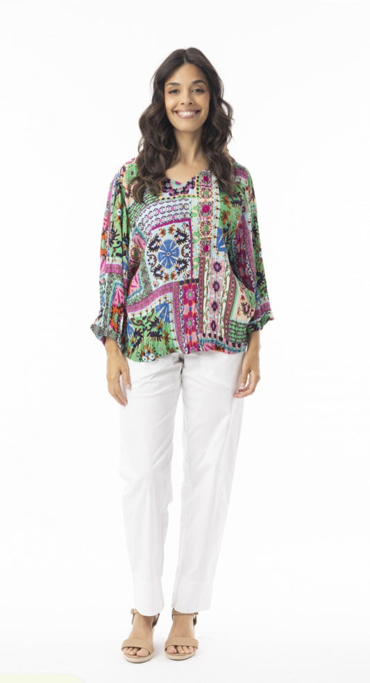 Orientique 62765 Sao Bento Print Top