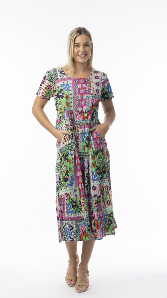 Orientique 61737 Sao Bento Print Dress