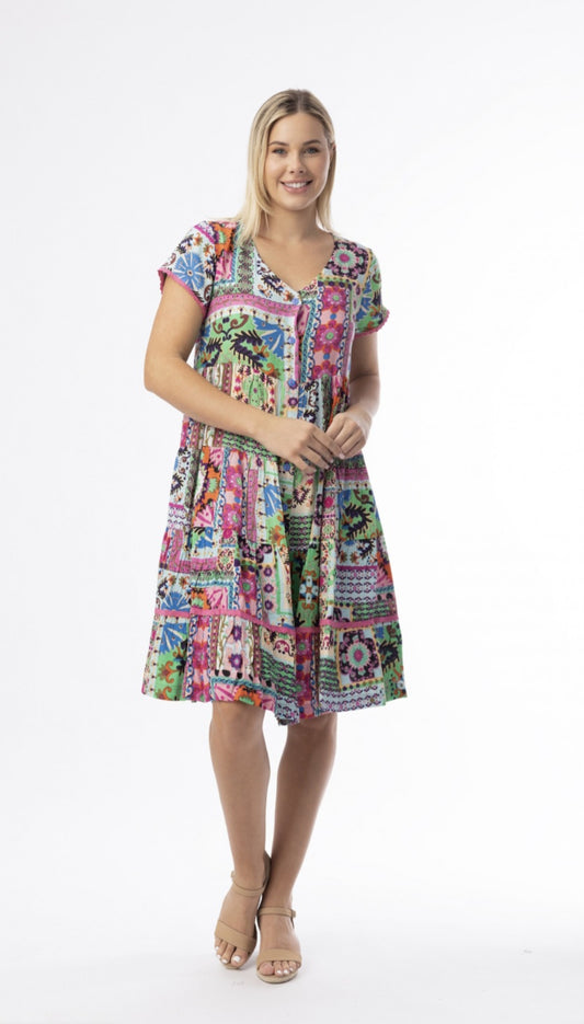 Orientique 61739 Sao Bento Print Dress
