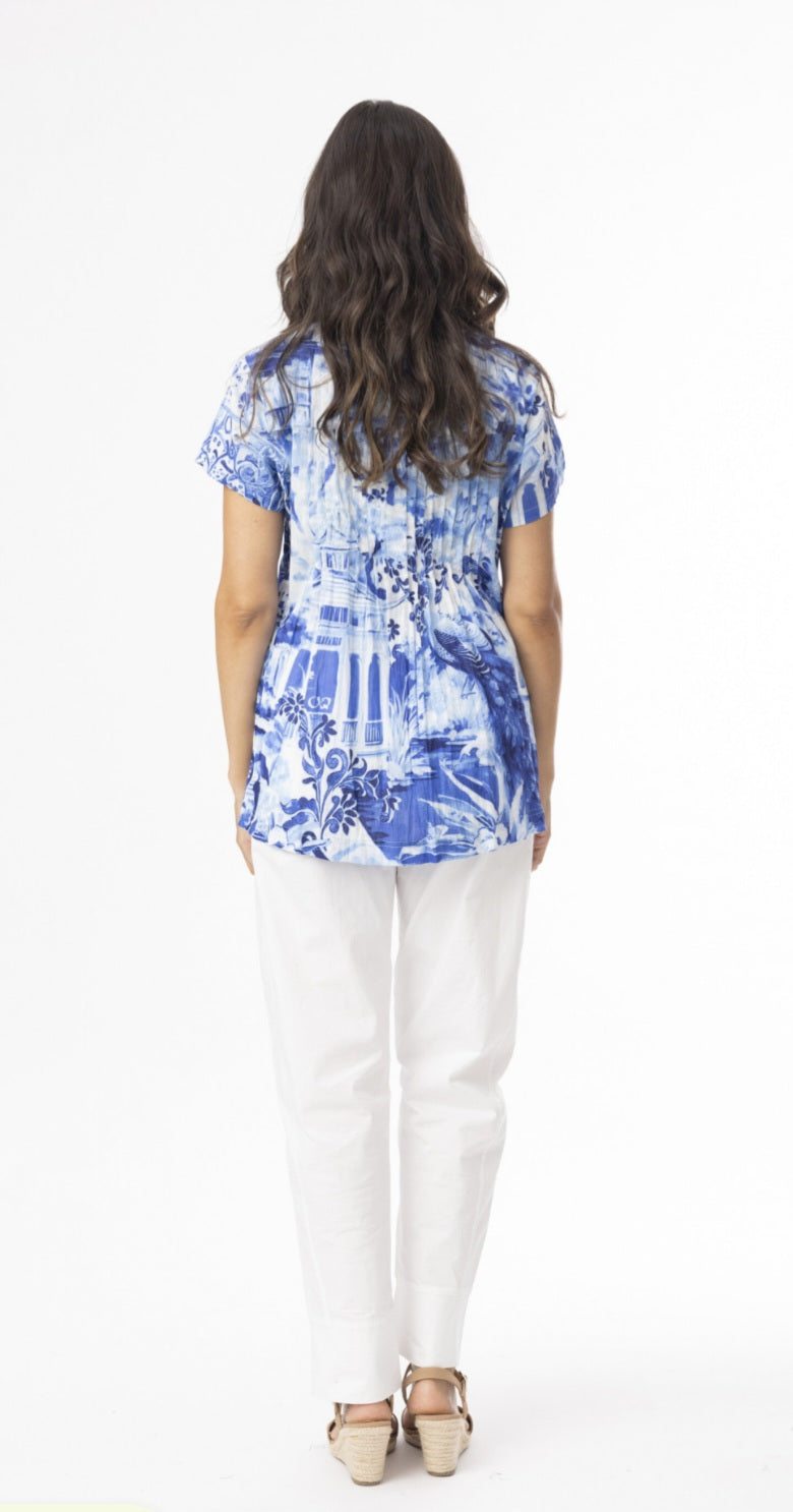 Orientique 42187 Okayama Print Top