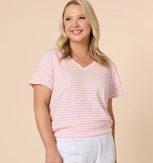 Threadz 48358 Stripe Top