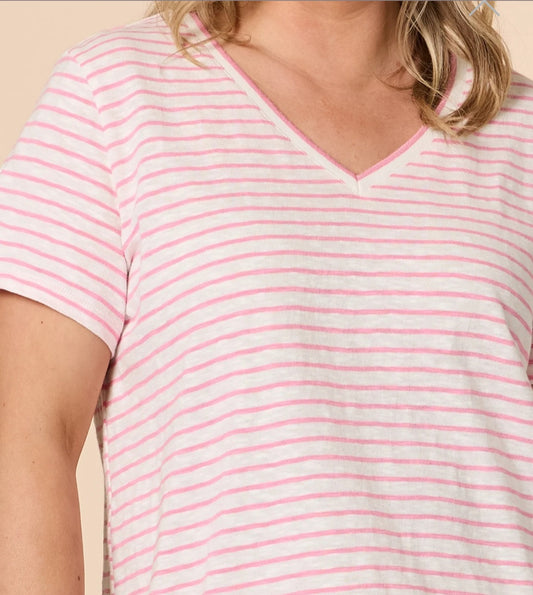 Threadz 48358 Stripe Top