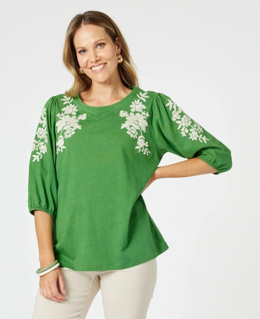 Clarity 47849 Embroidered Top