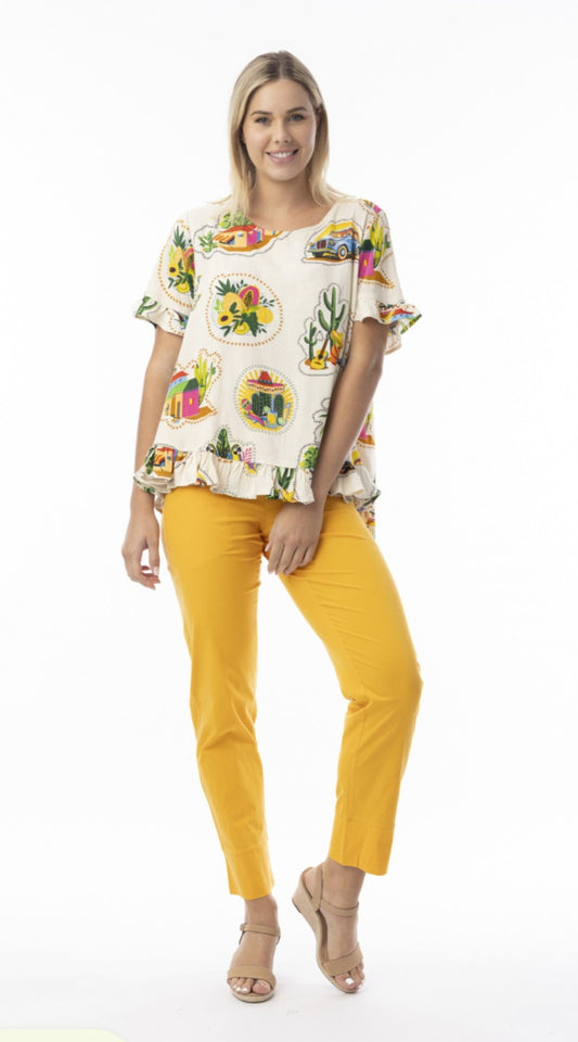 Orientique 32438 Guatemala Print Top