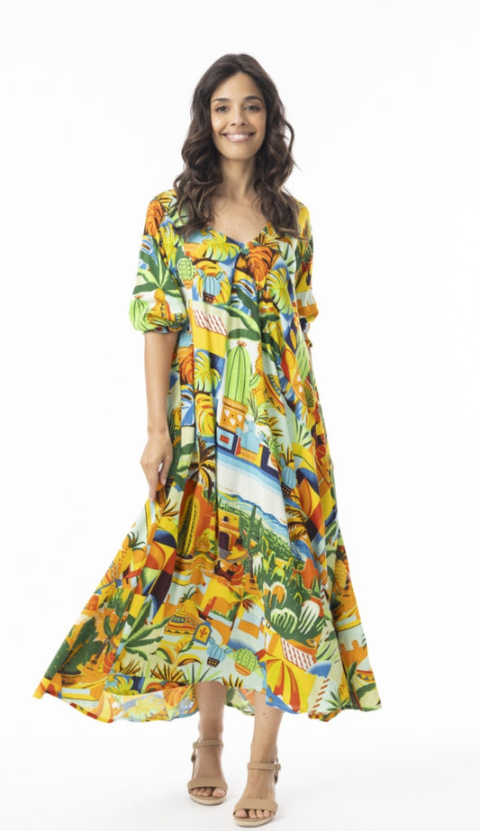 Orientique 30169 Guatemala Print Dress