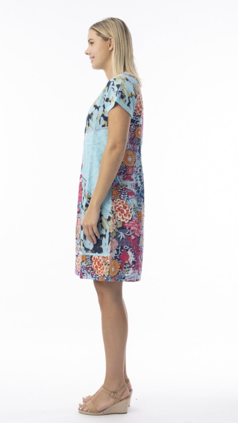 Orientique 20140 Ikebana Print Dress