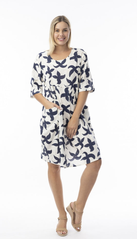 Orientique 40195 Nazca Print Dress