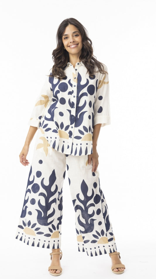 Orientique 42190 Nazca Print Top