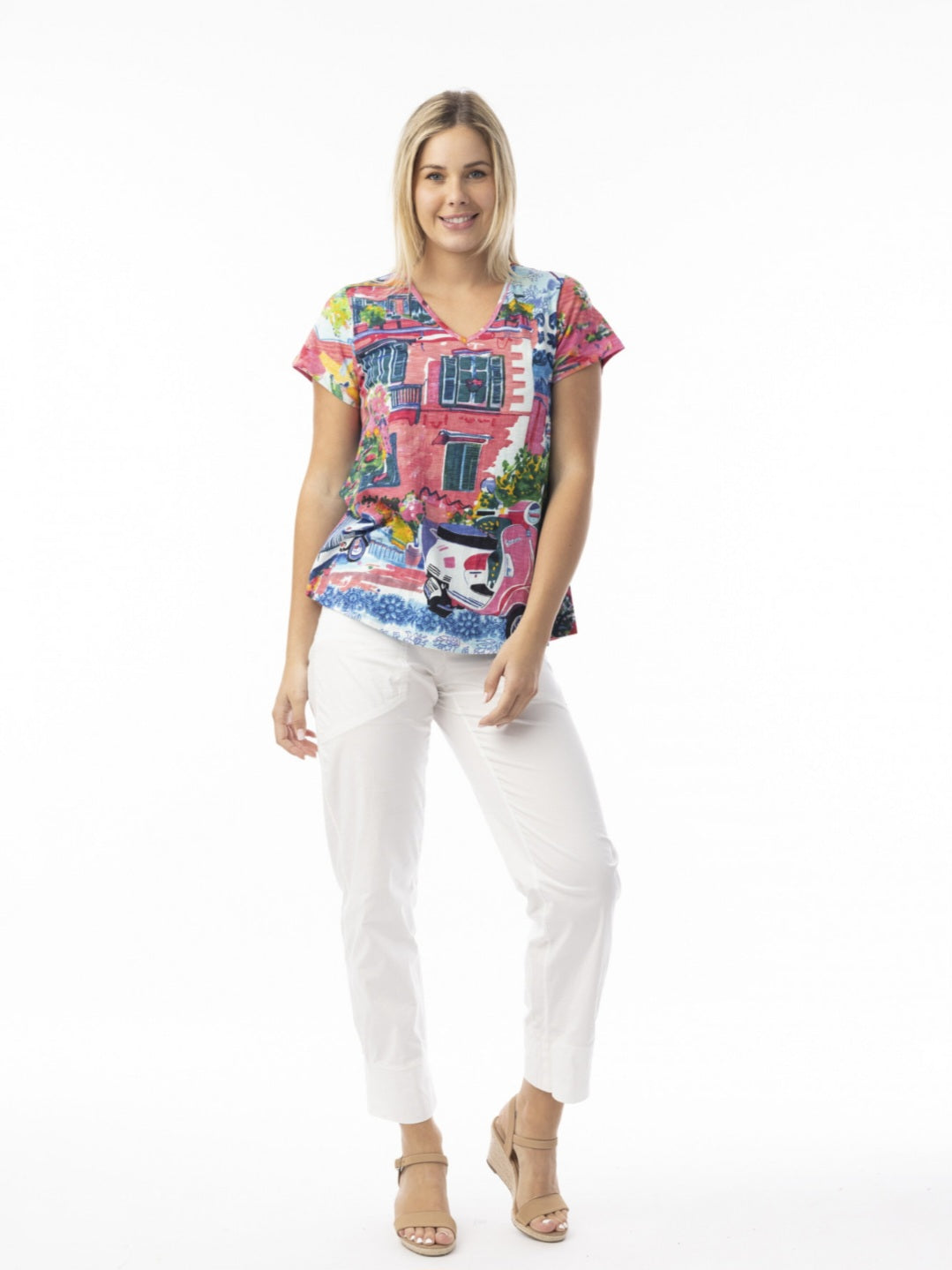 Orientique 23098S Print Top