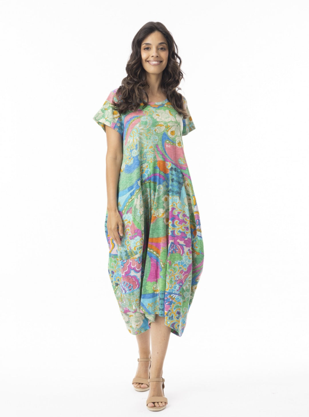 Orientique 20134 Santa Cruz Print Dress