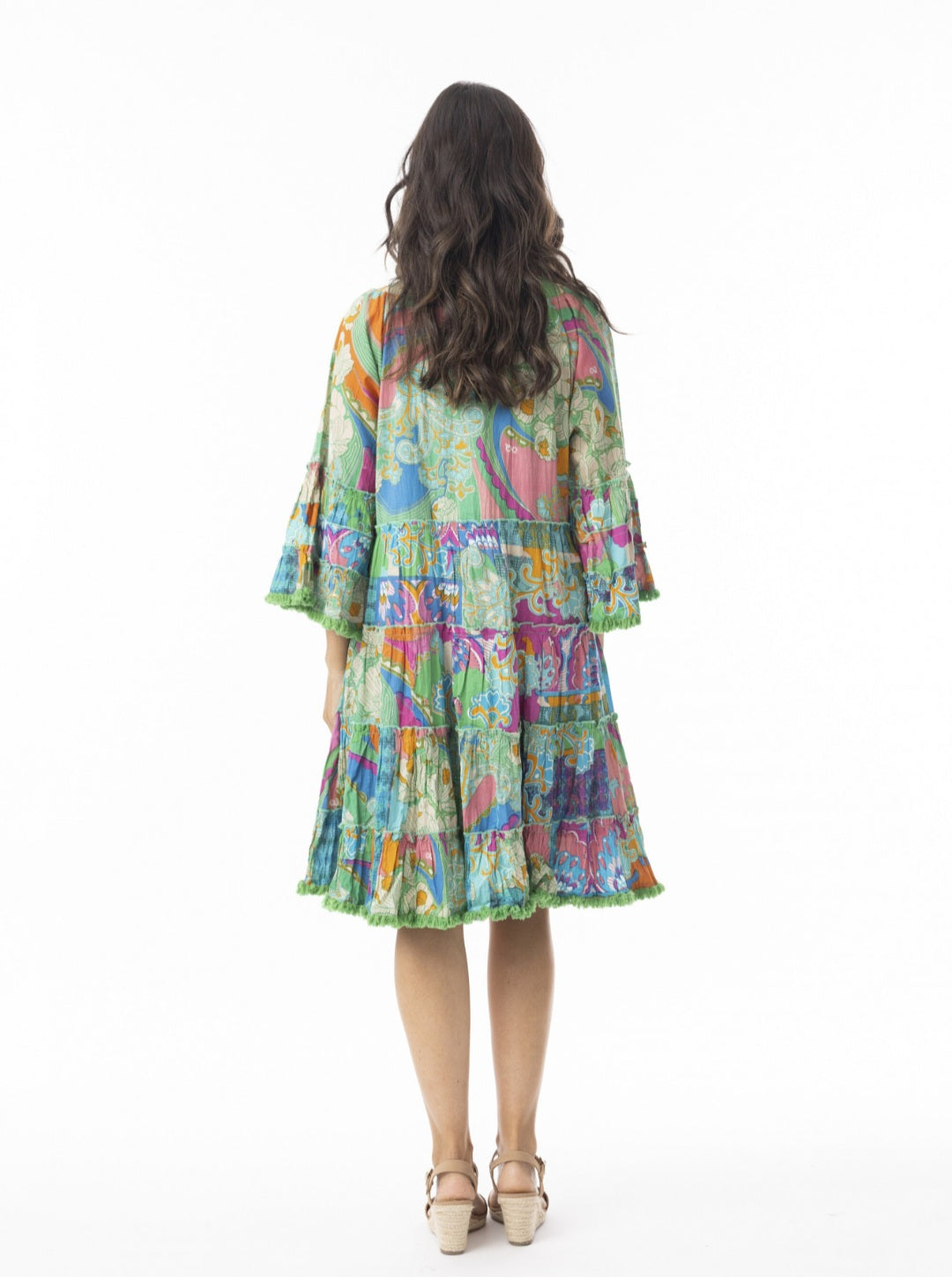 Orientique 20130 Santa Cruz Print Dress