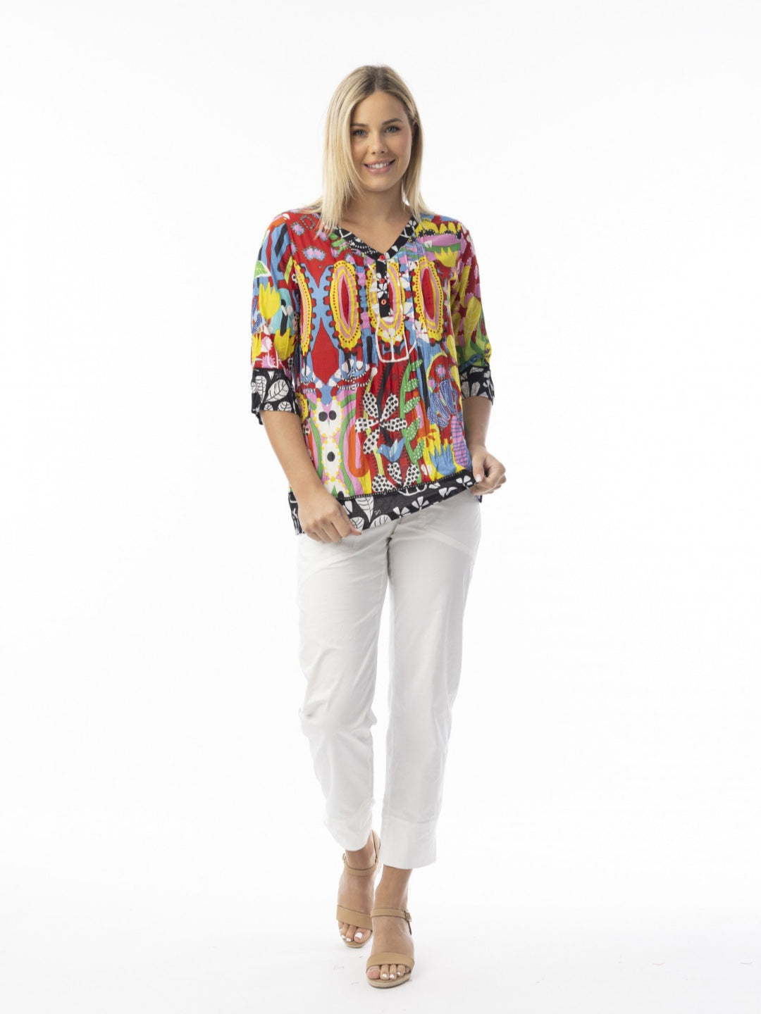Orientique 82223 Print Top