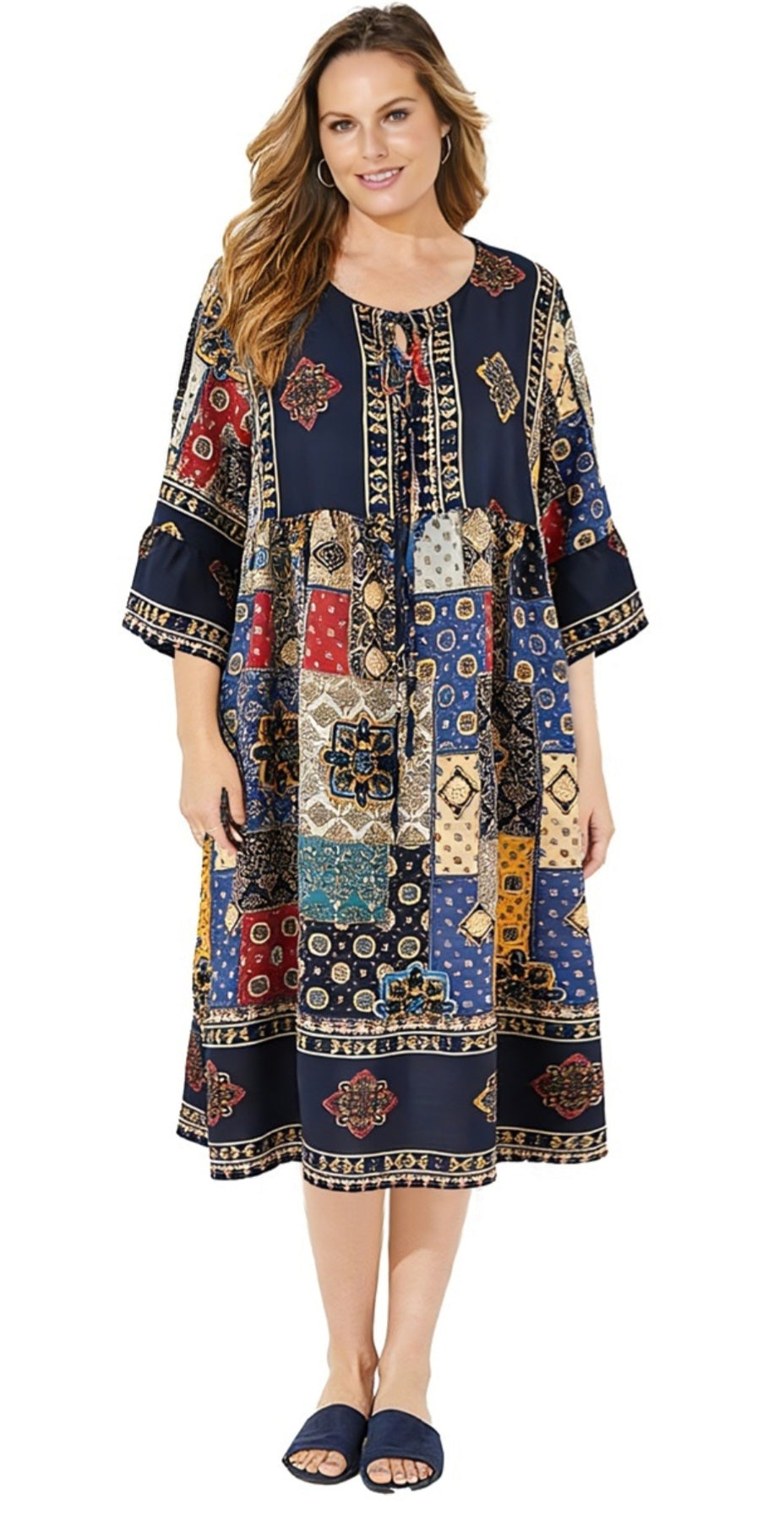 Elegant 2866 Print Dress