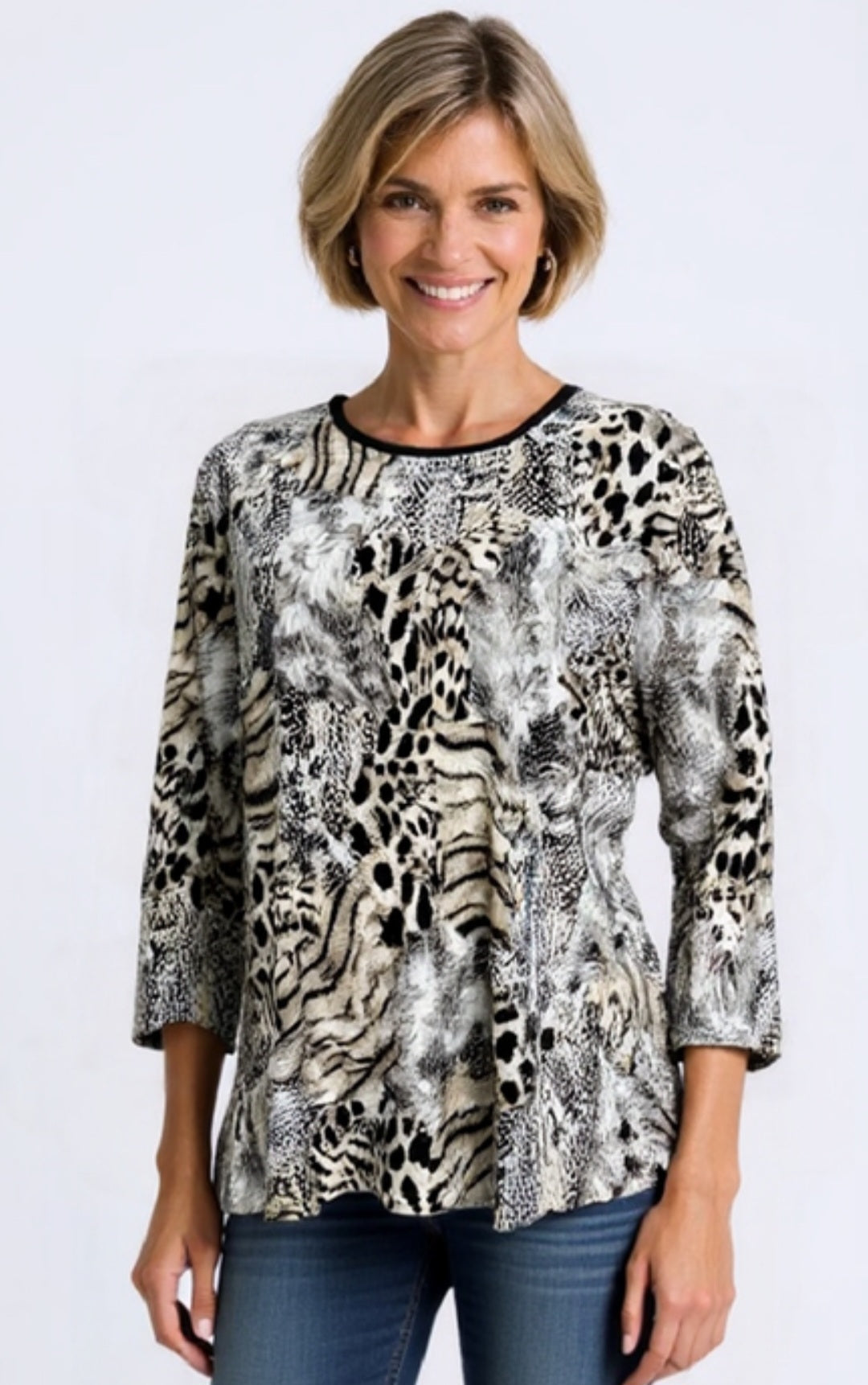 Elegant 2884 Animal Print Top