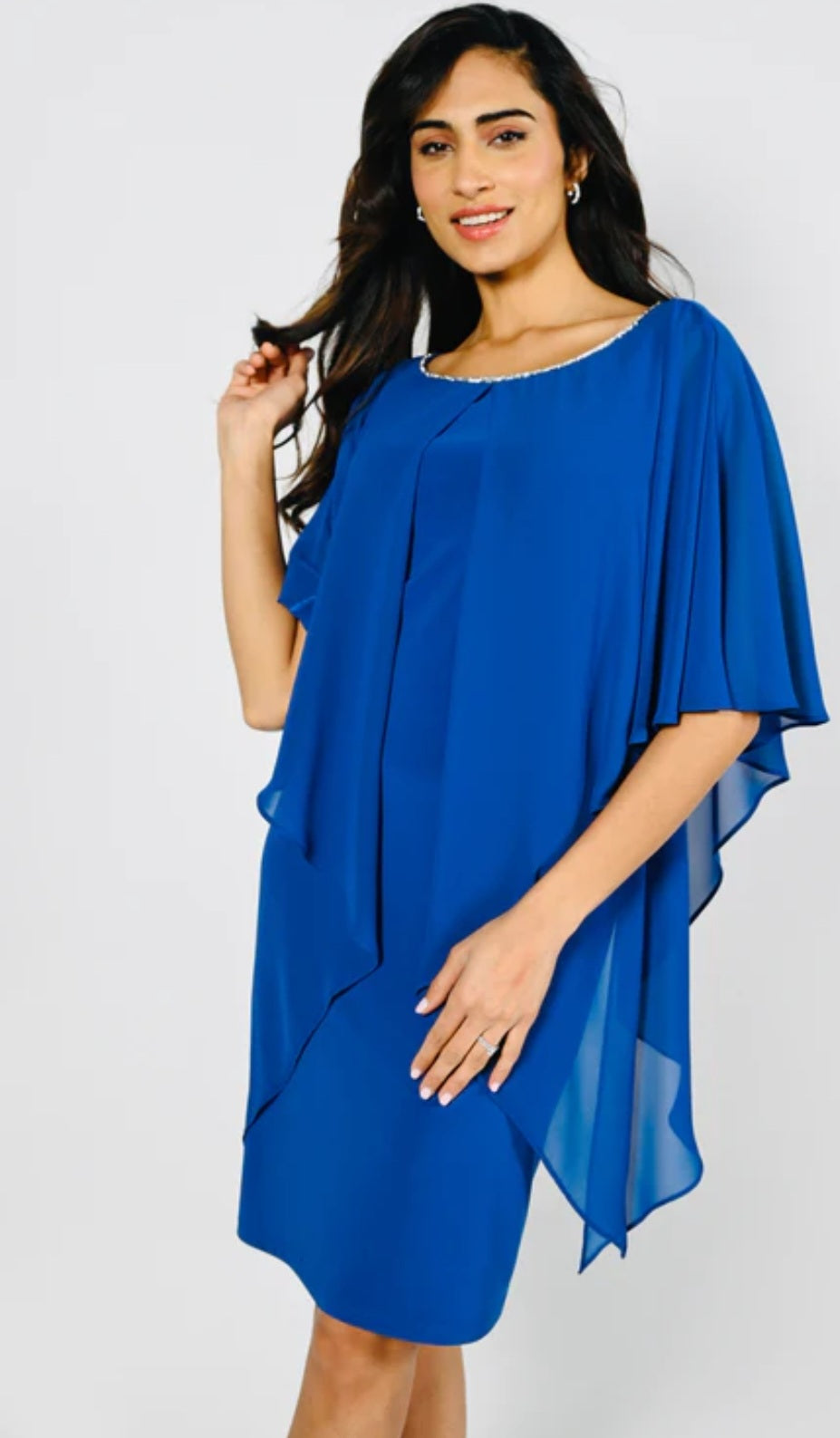 FL 229126 Blue Event Dress